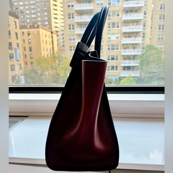 CÉLINE Luggage Mini Leather Tote Bag - Tricolor Leather Pink Purple Brown - Picture 4 of 14